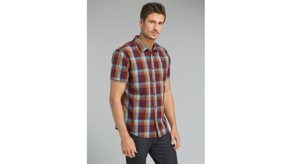 prAna Ecto Short Sleeve T-Shirt - Men's, Black Cherry, Small, M13181366-BKCY-S
