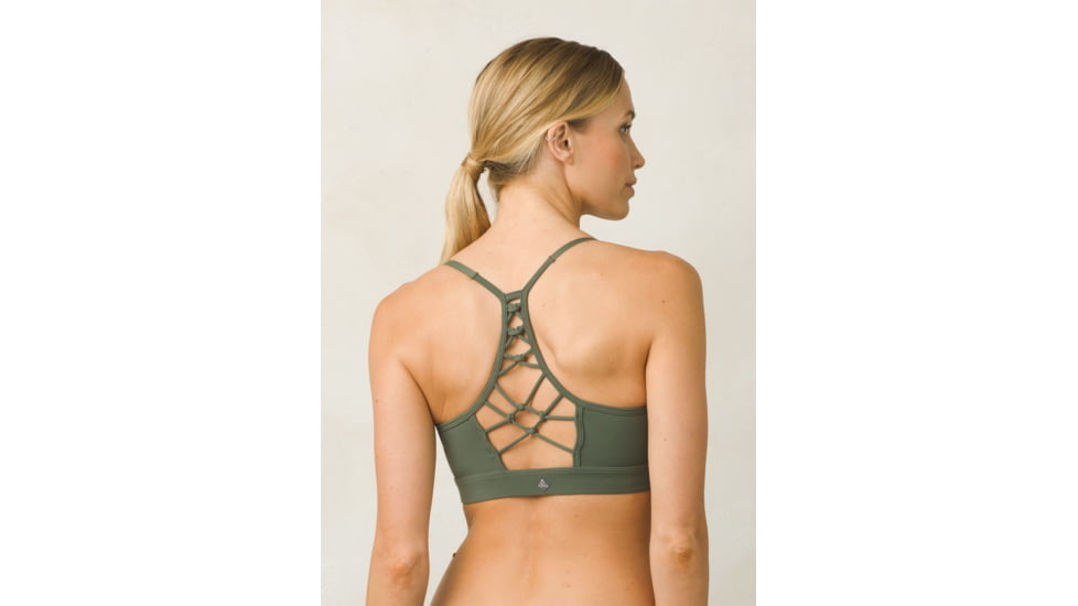 prAna Elixir Bra - Women's, Forest Green, Large W11170007-FOGR-L