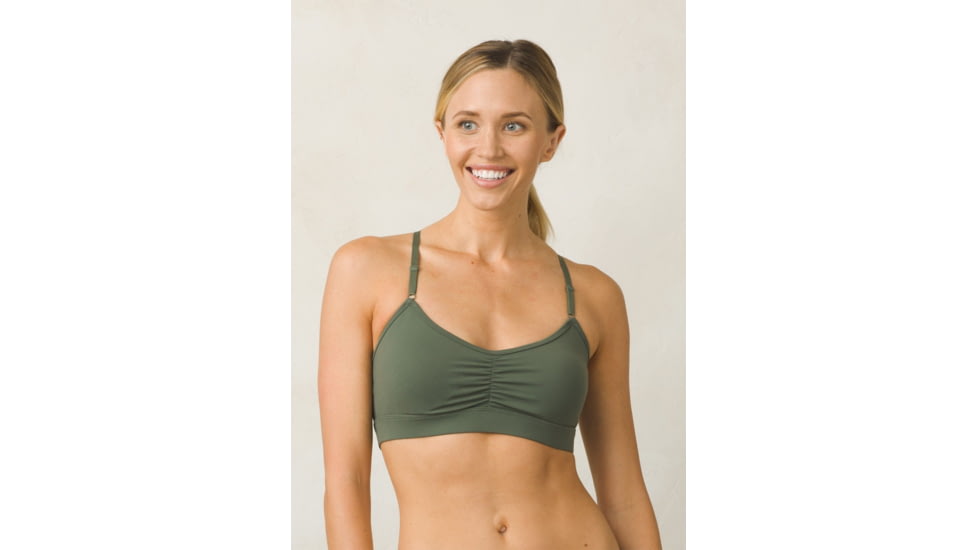 prAna Elixir Bra - Women's, Forest Green, Large, W11170007-FOGR-L