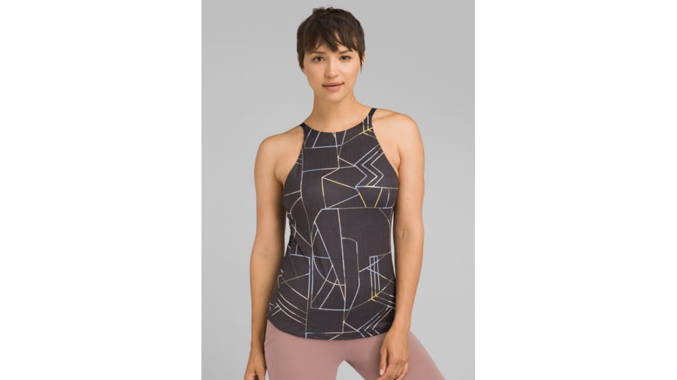 prAna Emsley Top - Womens, Black Jigsaw, Large, W13180827-BKJS-L