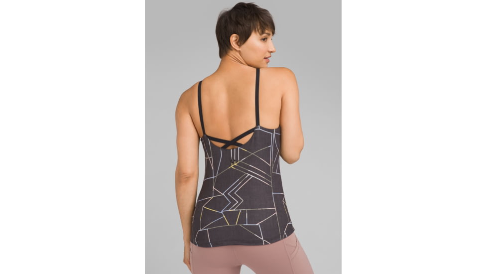 prAna Emsley Top - Womens, Black Jigsaw, Large, W13180827-BKJS-L