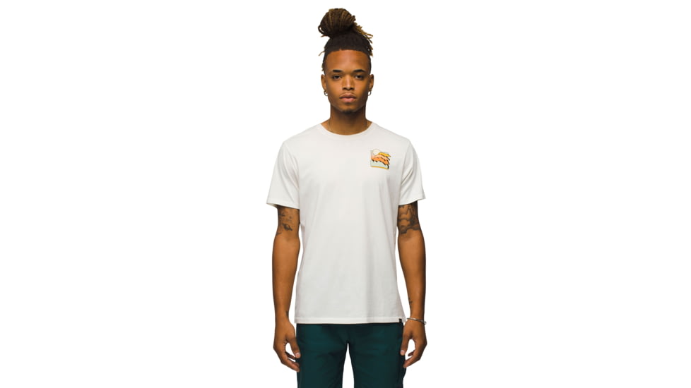 prAna Everyday Stacks SS Tee - Mens, Canvas, XL, 2065071-252-ST-XL