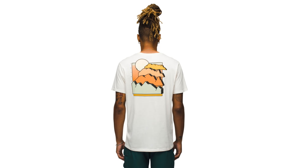 prAna Everyday Stacks SS Tee - Mens, Canvas, XL, 2065071-252-ST-XL