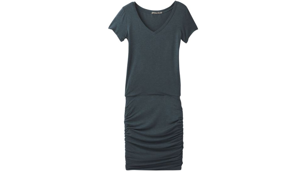 prAna Foundation Dress - Womens, Grey Blue Heather, Medium, W31180370-GBHT-M
