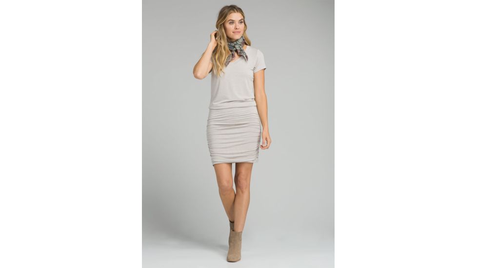 prAna Foundation Dress - Womens, Light Grey Heather, Medium, W31180370-LGHT-M