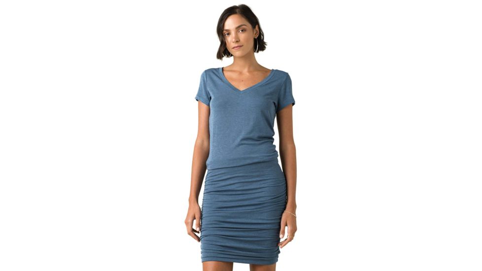 prAna Foundation Dress - Womens, Nickel Heather, Large, W31180370-NIHT-L