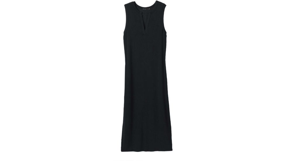 prAna Foundation Midi Dress - Womens, Black, Large, W31202056-BLK-L