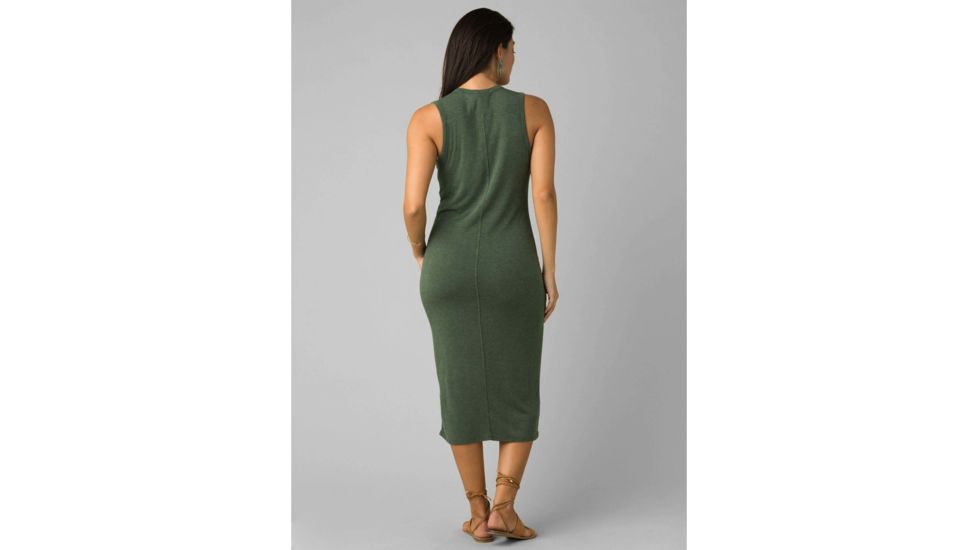 prAna Foundation Midi Dress - Womens, Canopy Heather, Medium, W31202056-CNHT-M