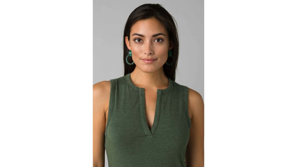 prAna Foundation Midi Dress - Womens, Canopy Heather, Medium, W31202056-CNHT-M