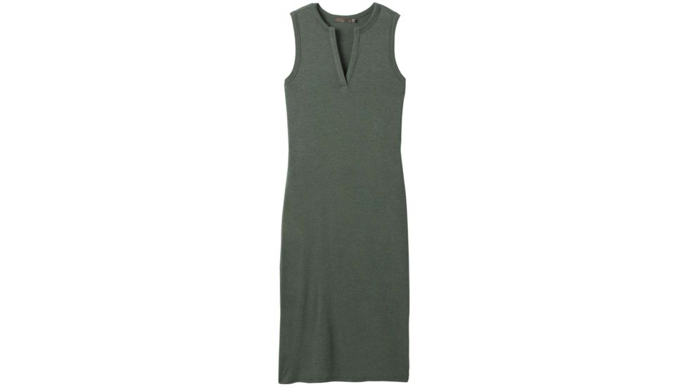 prAna Foundation Midi Dress - Womens, Canopy Heather, Medium, W31202056-CNHT-M