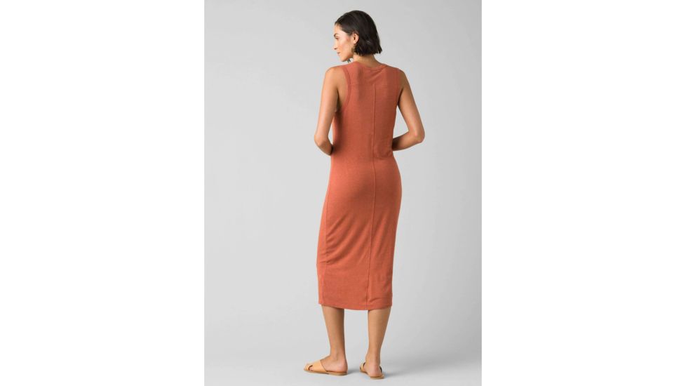 prAna Foundation Midi Dress - Womens, Liqueur Heather, Medium, W31202056-LQHT-M