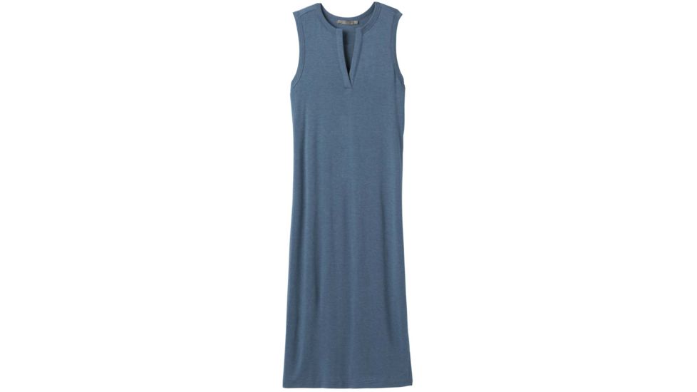 prAna Foundation Midi Dress - Womens, Nickel Heather, Medium, W31202056-NIHT-M