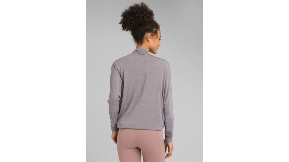 prAna Foundation Shrug Sweaters - Womens, Heather Grey, Small, W23190958-HTGY-S