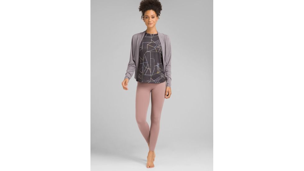 prAna Foundation Shrug Sweaters - Womens, Heather Grey, Small, W23190958-HTGY-S