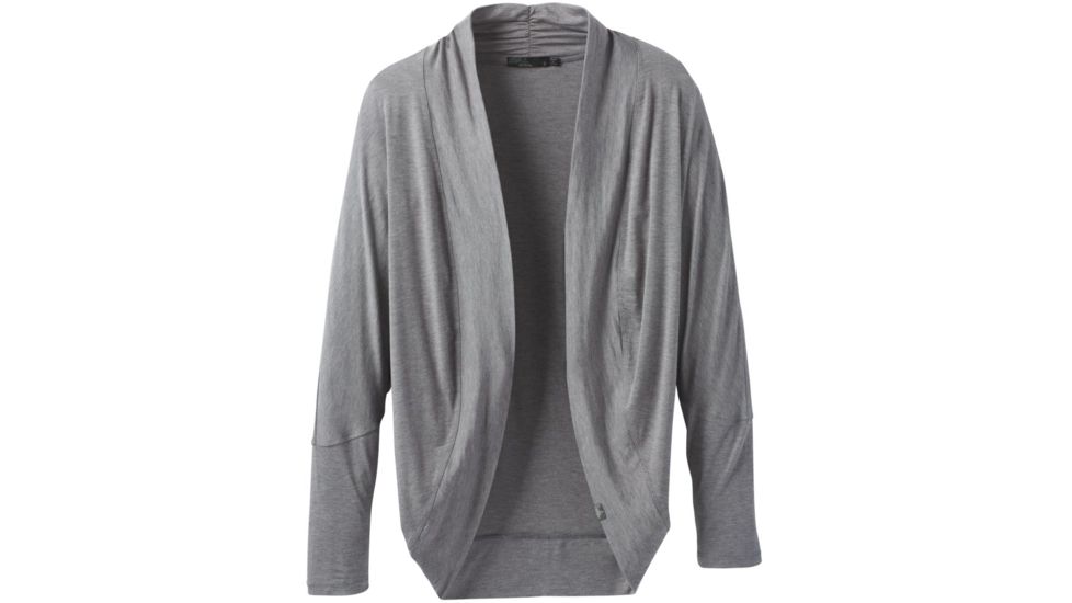 prAna Foundation Shrug Sweaters - Womens, Heather Grey, Small, W23190958-HTGY-S