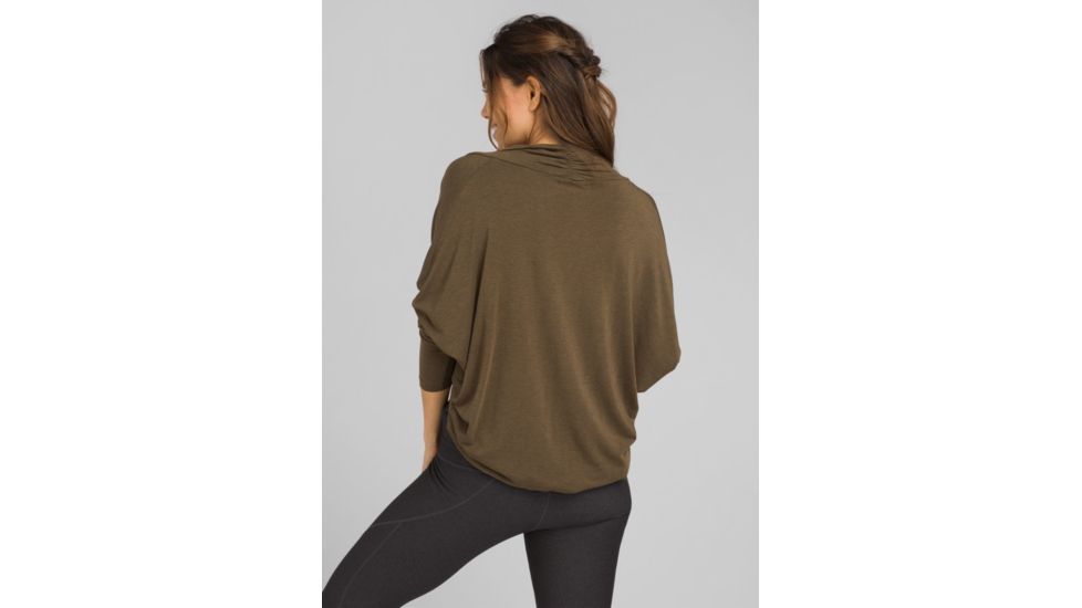 prAna Foundation Shrug Sweaters - Womens, Slate Heather, Small, W23190958-SLHT-S