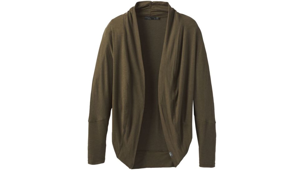 prAna Foundation Shrug Sweaters - Womens, Slate Heather, Small, W23190958-SLHT-S