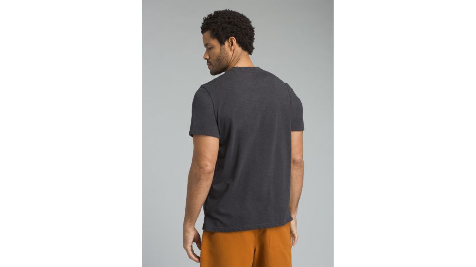 prAna Garrity Short Sleeve Crew T-Shirt - Mens, Black, Large, M11181405-BLK-L