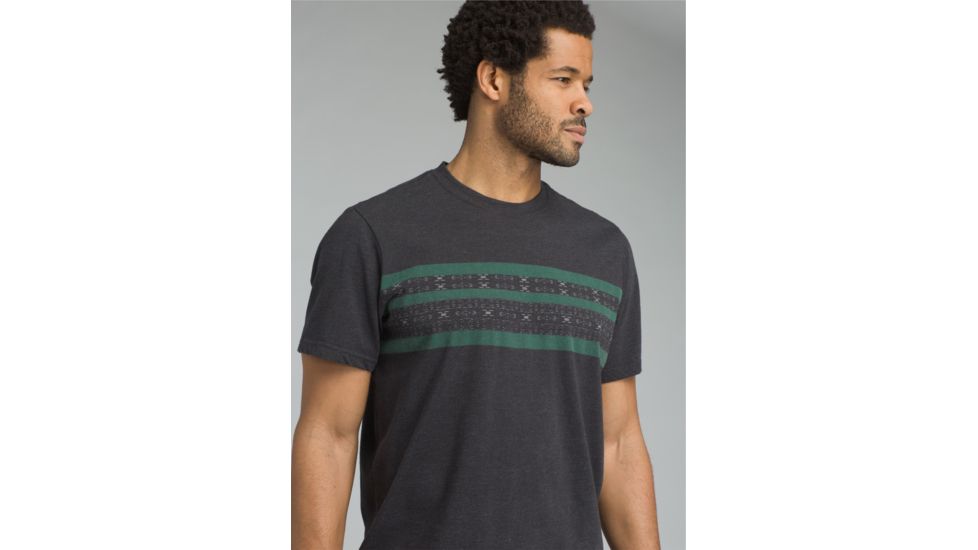 prAna Garrity Short Sleeve Crew T-Shirt - Mens, Black, Large, M11181405-BLK-L