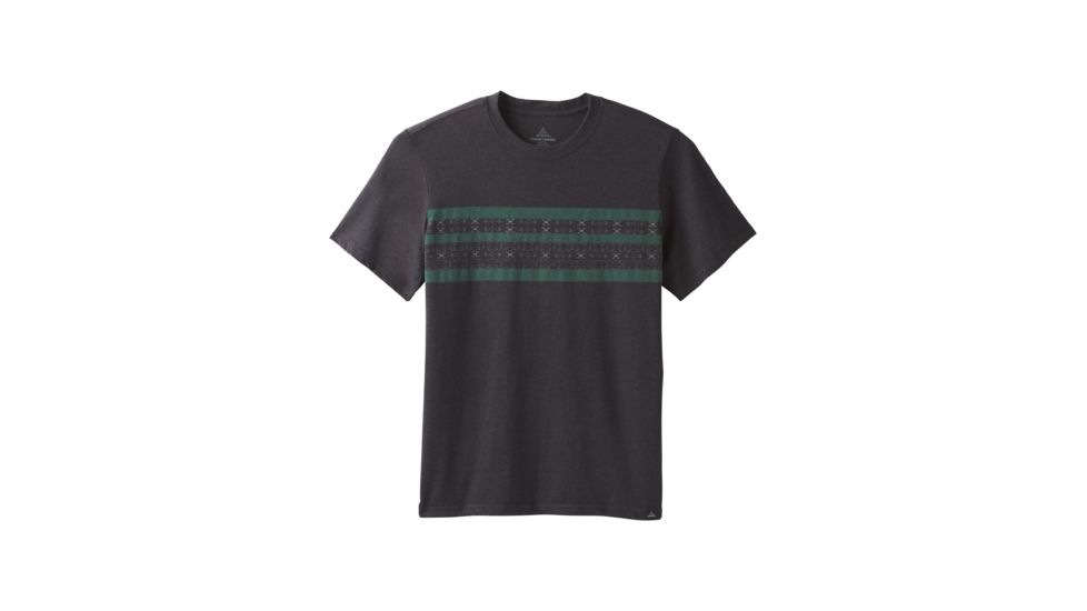 prAna Garrity Short Sleeve Crew T-Shirt - Mens, Black, Large, M11181405-BLK-L
