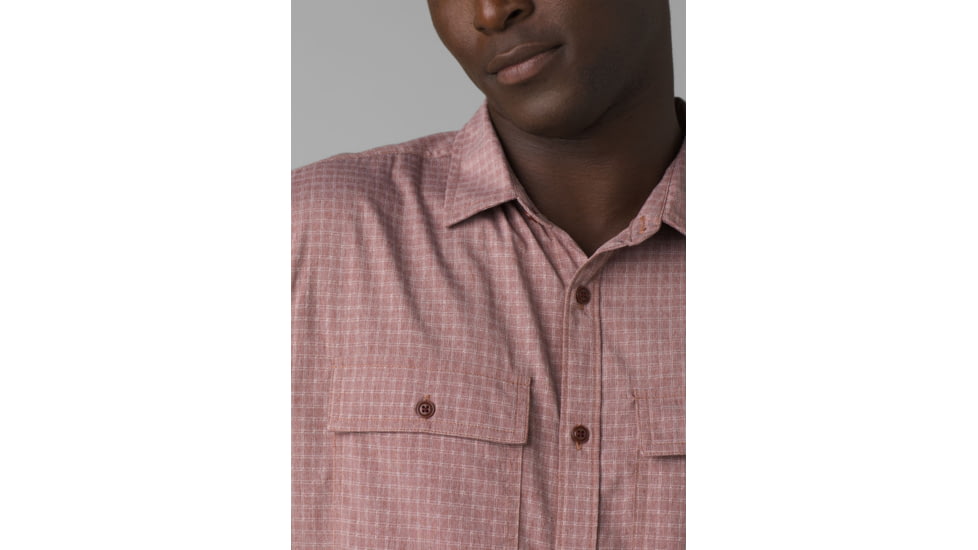 prAna Garvan Short Sleeve Shirt - Mens, Manzanita, S, 1965641-201-ST-S
