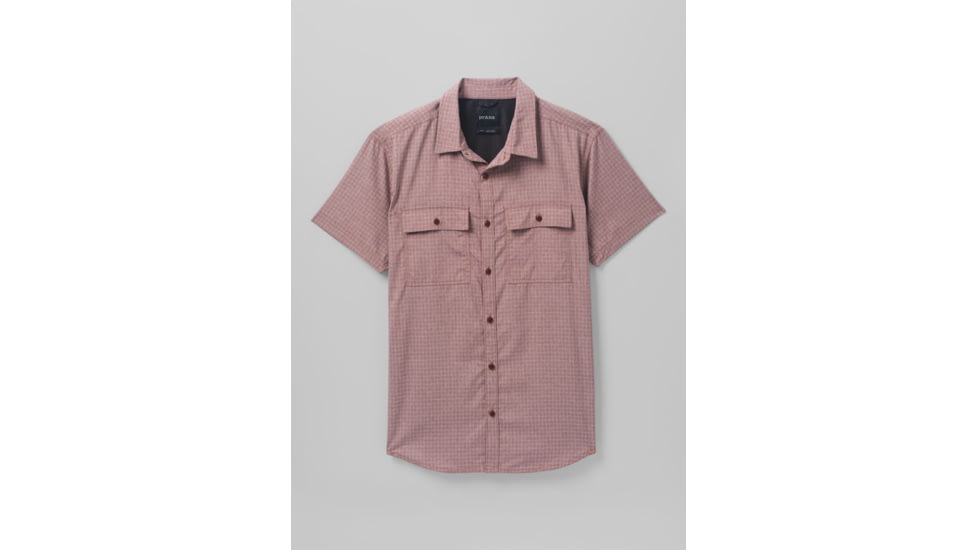 prAna Garvan Short Sleeve Shirt - Mens, Manzanita, S, 1965641-201-ST-S