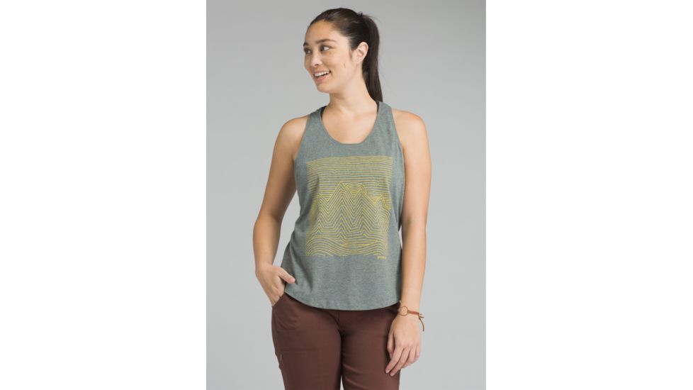 prAna Graphic Tank - Women's, Weathered Blue Heather, Small, W11170152-WBHT-S