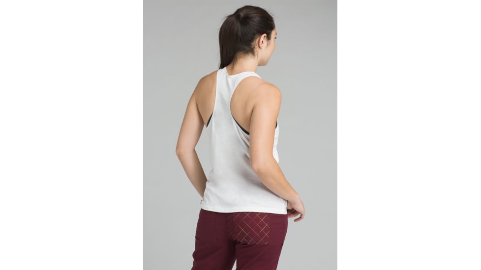 prAna Graphic Tank - Womens, White Heather, XSmall, W11170152-WTHT-XS