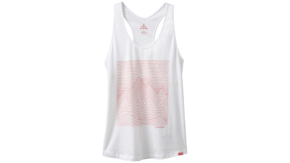 prAna Graphic Tank - Womens, White Heather, XSmall, W11170152-WTHT-XS