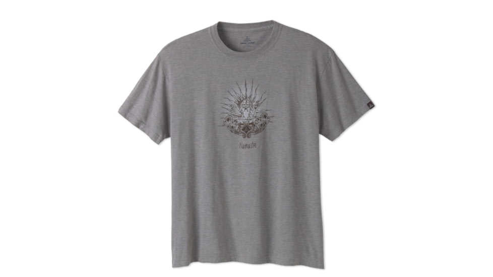 prAna Guru Heathered Tee - Men's-Khaki-Small