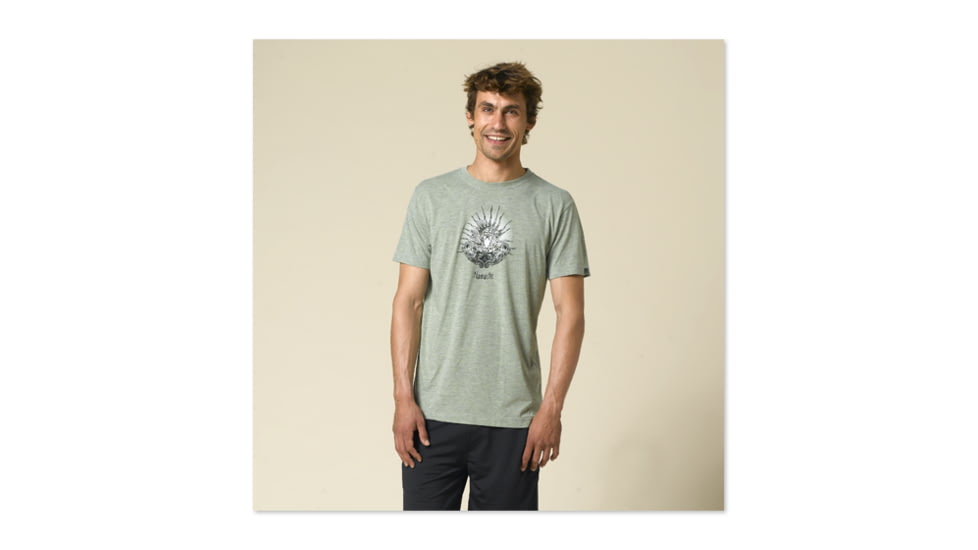 prAna Guru Heathered Tee - Men's-Moss-Small