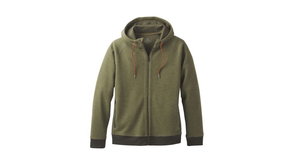 prAna Halgren Urban Full Zip Hoodie - Men's, Cargo Green Heather, X-Large, M21181412-CGHT-XL