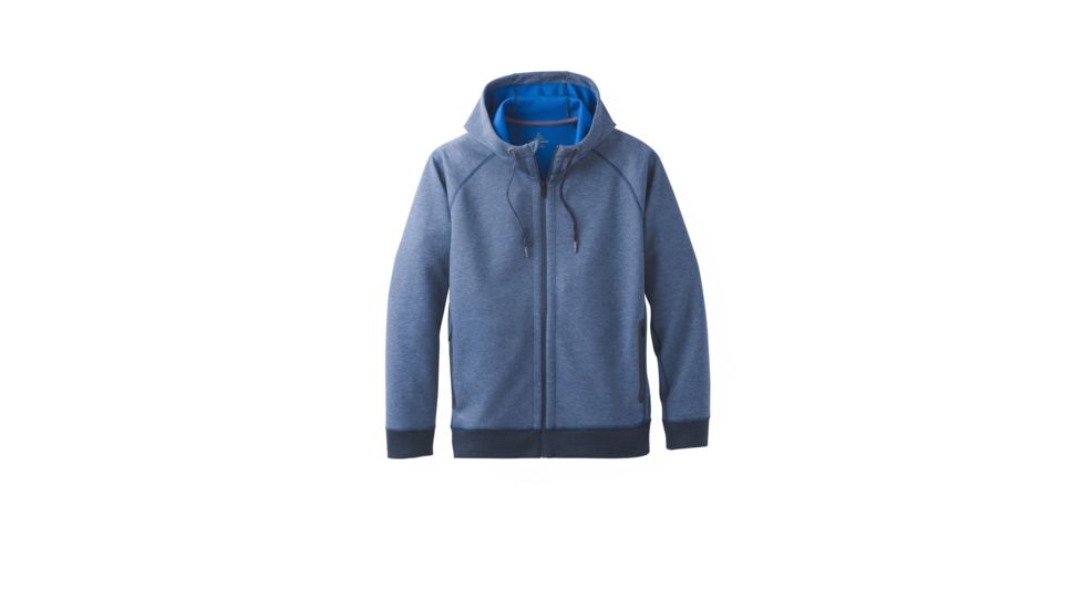 prAna Halgren Urban Full Zip Hoodie - Men's, Equinox Blue Heather, Medium, M21181412-EBHT-M