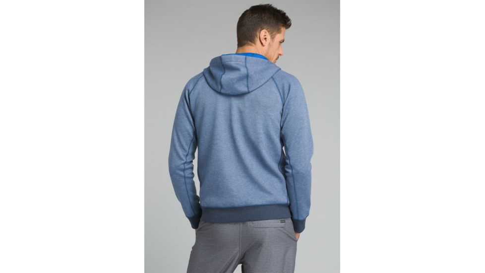 prAna Halgren Urban Full Zip Hoodie - Mens, Equinox Blue Heather, XSmall, M21181412-EBHT-XS