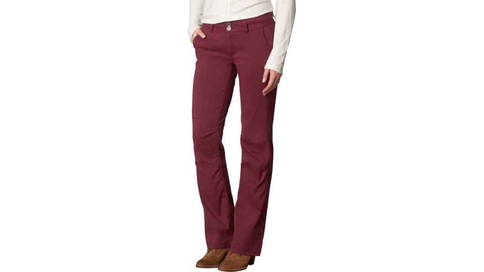 prAna Halle Pant - Short Inseam, Burgundy, 12, W4HASH113-BUR-12