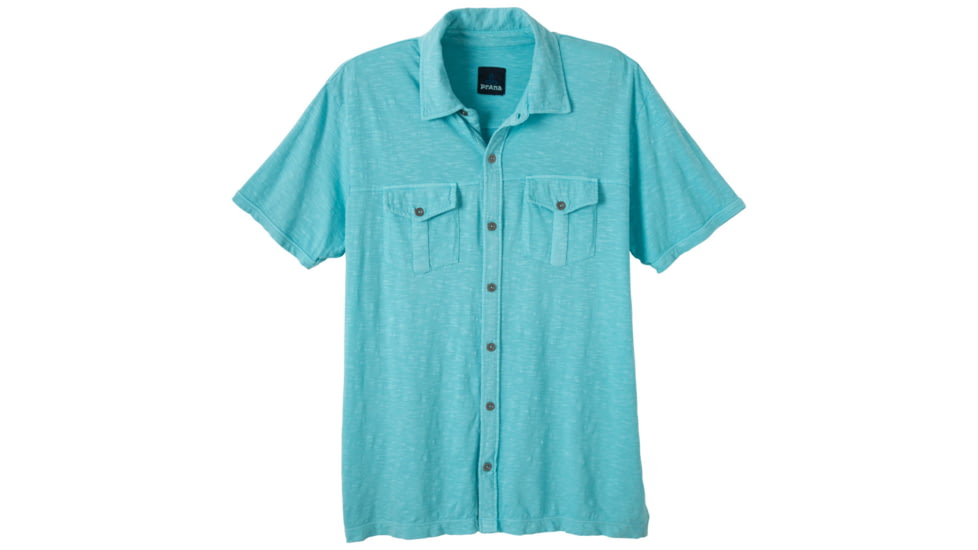 prAna Hayes Button Down Shirt - Men's-Niagara-Small
