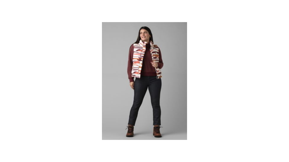 prAna Hellebore Vest - Women's, Small, Rose Hips Geo, 1970021-650-S