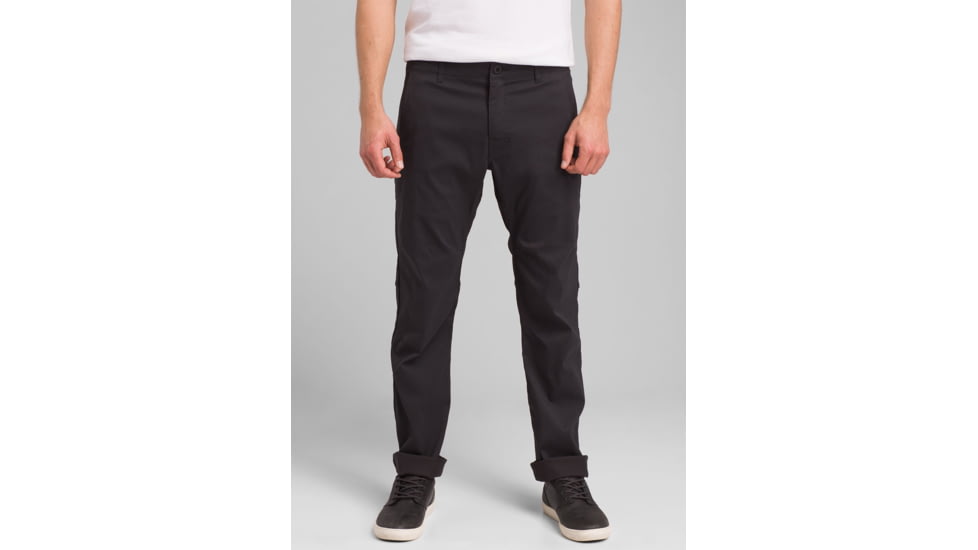 prAna Hendrixton Straight Pant, Black, 33 Waist, Long Inseam, M41193426 -001-33