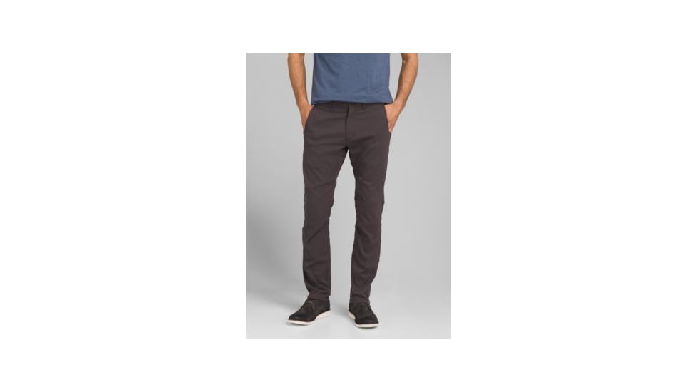 prAna Hendrixton Straight Pant, Charcoal, 40 Waist, Long Inseam, M41193426 -010-40