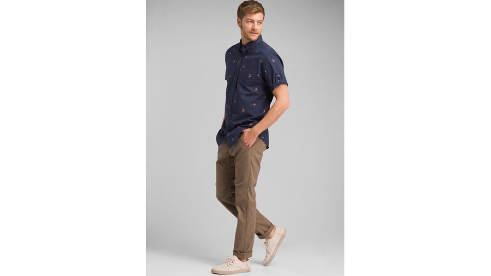 prAna Hendrixton Straight Pant - Mens, Mud, 36 Waist, Regular Inseam, M41193226 -215-36