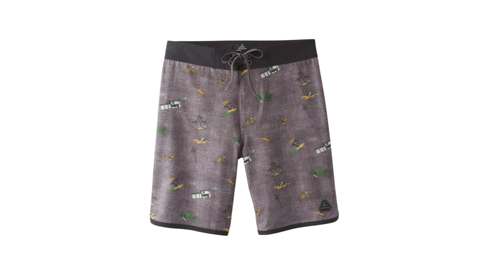 prAna High Seas Boardshort, Granite Big Island, 28 Waist, M3HSEA116 -078-28
