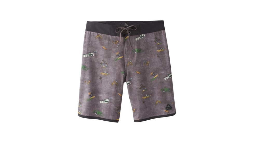 prAna High Seas Boardshort - Mens, Granite Big Island, 34 Waist, M3HSEA116 -078-34