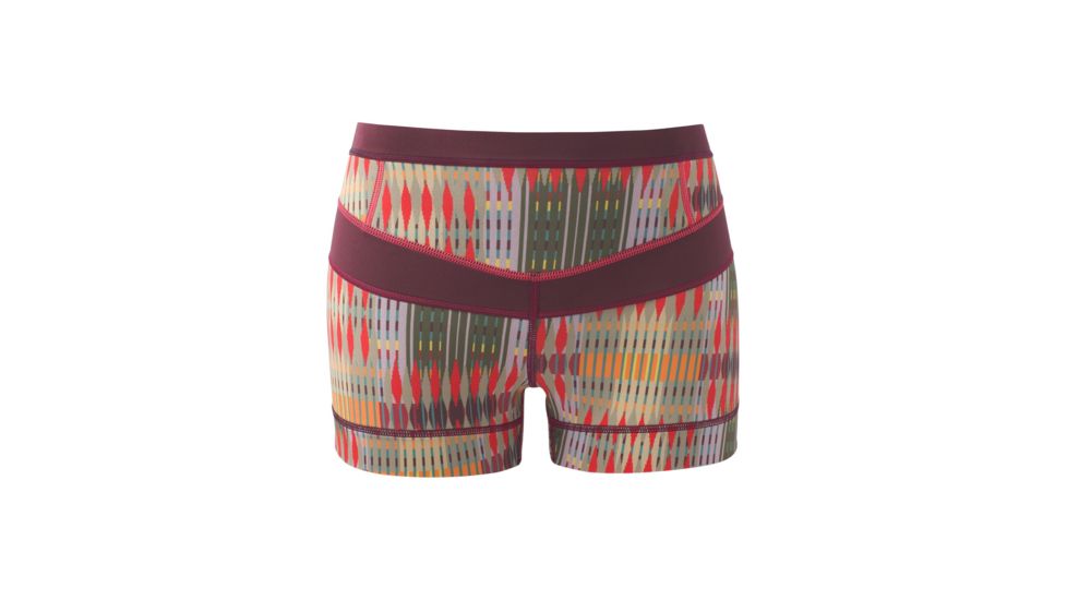 prAna Hydra Short Womens, Carmine Desert Geo, Large, W3HYDR115-CRDG-L