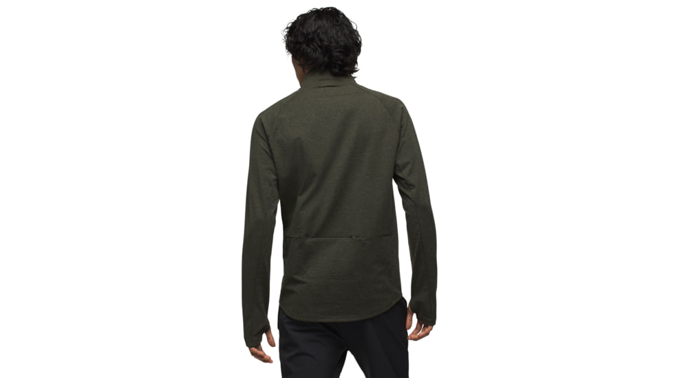 prAna Ice Flow Half Zip - Mens, Evergreen Heather, Medium, 1973871-301-M