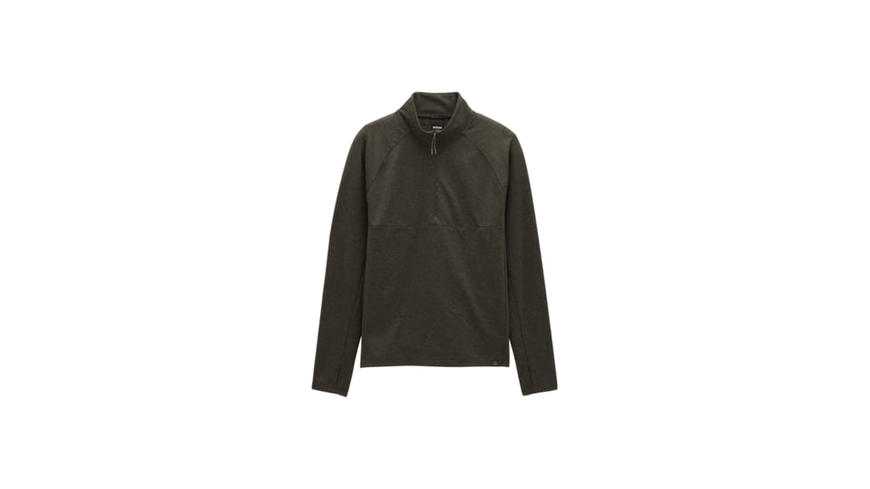 prAna Ice Flow Half Zip - Mens, Evergreen Heather, Medium, 1973871-301-M