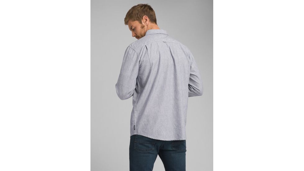 prAna Jaffra Long Sleeve Shirt, Nautical, XLarge, M21191481 -419-XL