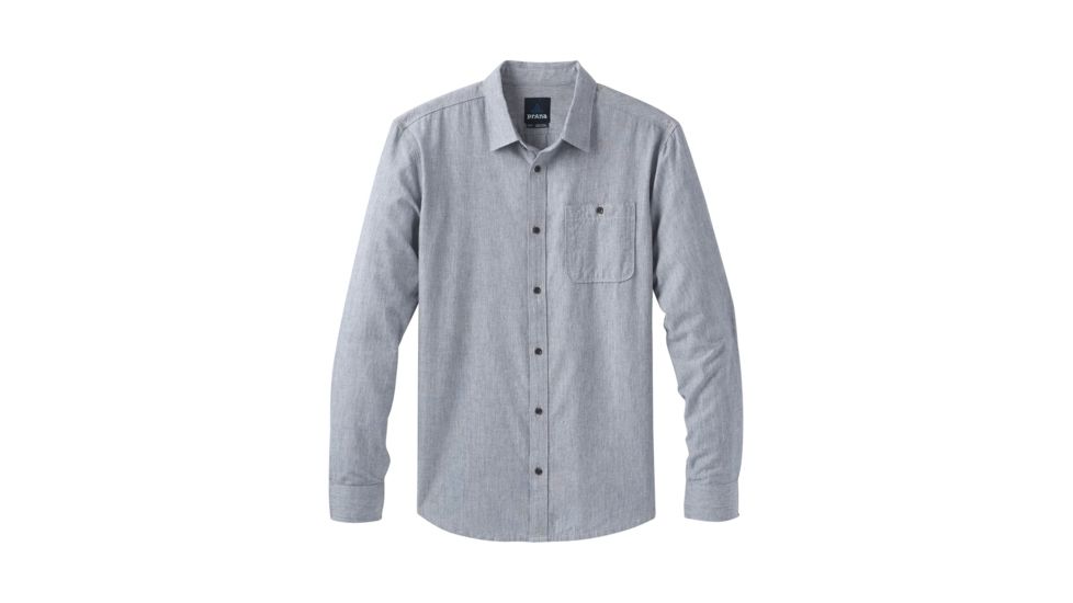 prAna Jaffra Long Sleeve Shirt, Nautical, XXLarge, M21191481 -419-XXL