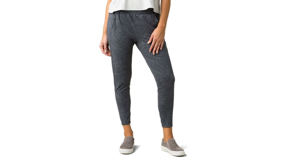 prAna Jenevin Jogger - Womens, Grey Heather Florist, Medium, Regular, W41202074-GHFR-M