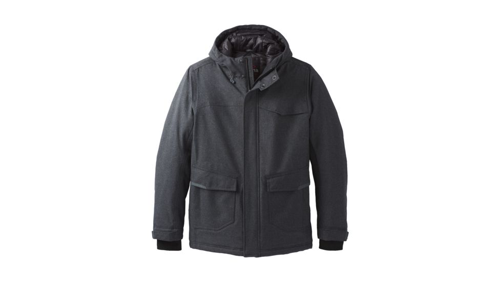 prAna Jonas Parka - Mens, Black Heather, Large, M23180529-BKHT-L