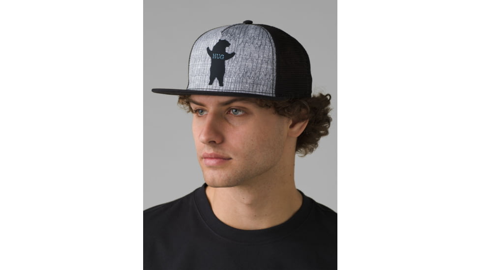 prAna Journeyman Trucker, Charcoal Bear Hug, One Size, 1962831-002-O/S